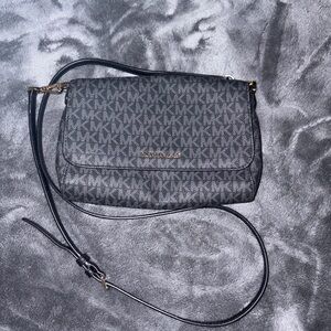 Michael Kors Monogram Black Crossbody Bag